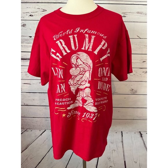 NWOT Disney Parks Medium Tee Shirt T-Shirt Grumpy One Bad‎ Dude Father's Day - Picture 1 of 5